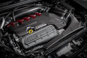 Eventuri Audi 8V/8Y RS3 / 8S TTRS Black Carbon and Red Kevlar Engine Cover