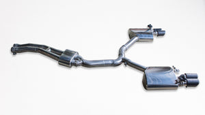 MTM EXHAUST PRE-SIL. BACK RS5 EXCLUSIVE CARBON 4-pipe (middle and rear silencers w. flaps)