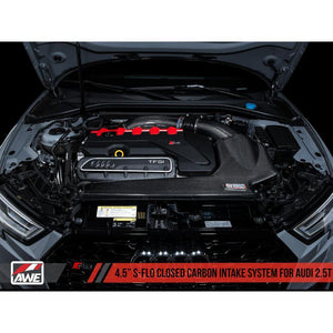 AWE Tuning Audi RS3 / TT RS S-FLO 4.5 Inch Carbon Fiber Intake