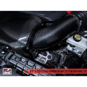 AWE Tuning Audi RS3 / TT RS S-FLO 4.5 Inch Carbon Fiber Intake