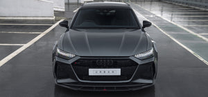 Urban Automotive RS6 C8 Visual Carbon Fibre Front Bumper Splitter with Urban Branding