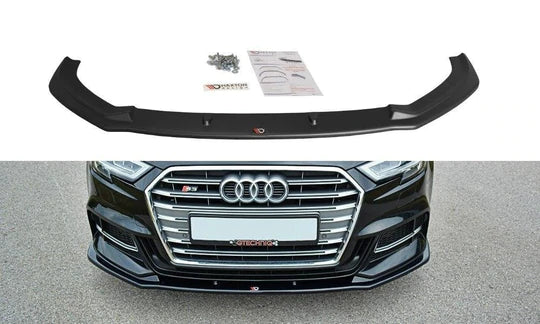 Maxton Design Front Splitters Audi S3/A3 S-Line 8V Facelift