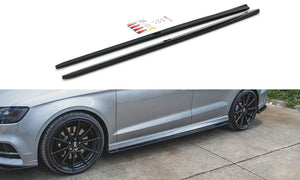 Maxton Design Side Skirt Diffusers Audi S3/A3 S-Line Sedan 8V Facelift