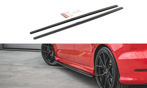 Maxton Design Side Skirt Diffusers Audi S3/A3 S-Line Sedan 8V Facelift