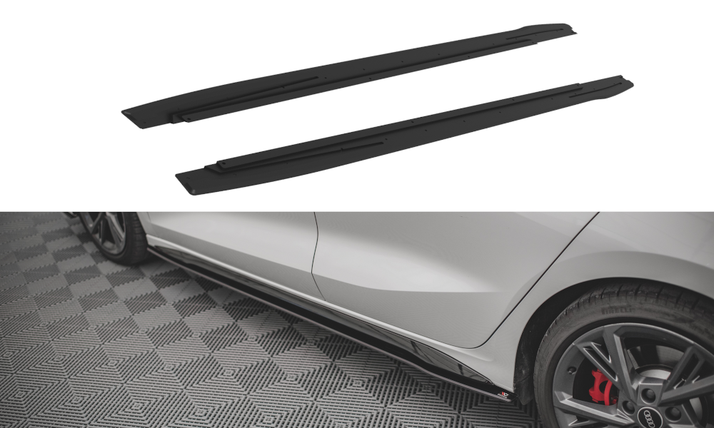 MAXTON STREET PRO SIDE SKIRTS DIFFUSERS AUDI S3 / A3 S-LINE 8Y