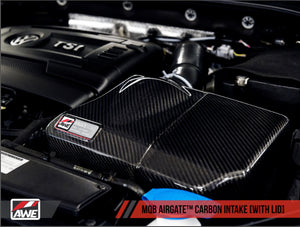 AWE AirGate™ Carbon Intake for Audi / VW MQB (1.8T / 2.0T) - With Lid