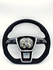 OEM Flat Bottom Steering Wheel for Audi RS6/RS7